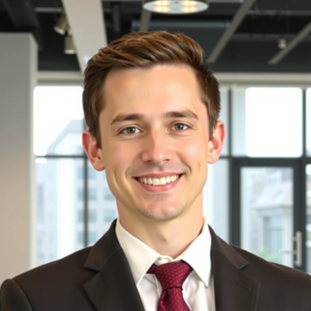 Professional headshot of a male CEO, smiling confidently.