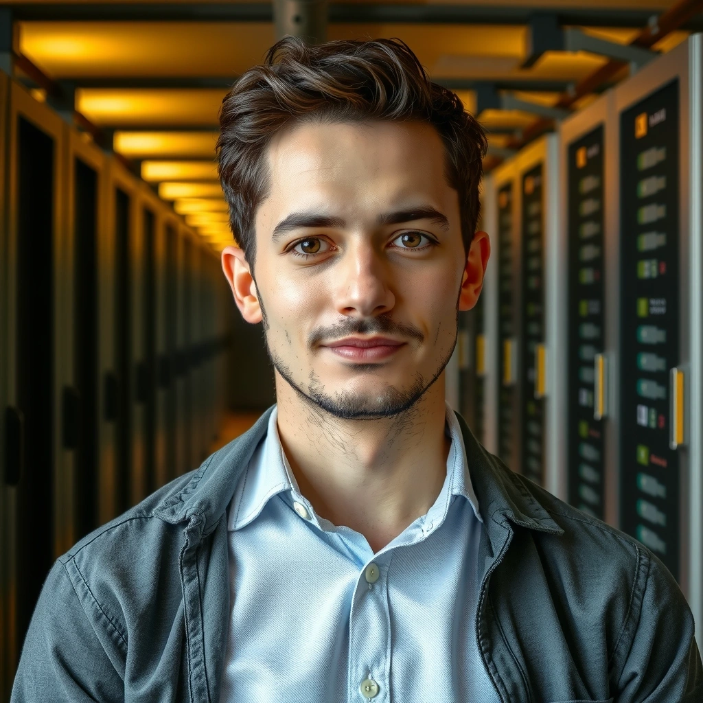 Professional headshot of a male PPC Specialist, analytical and results-oriented.