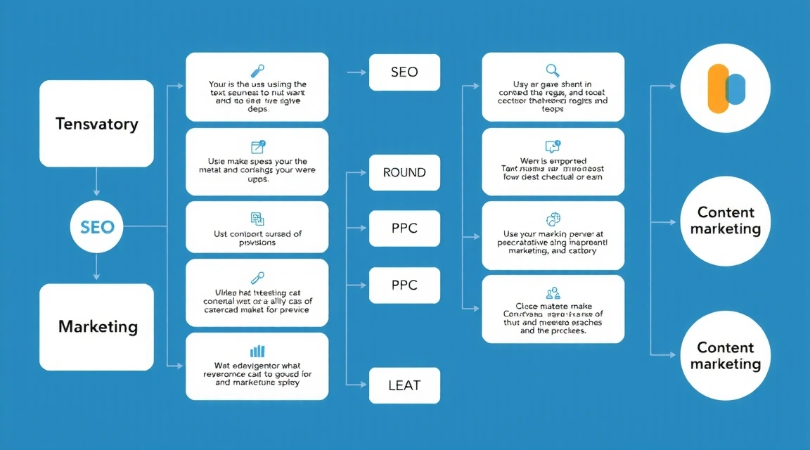 Digital marketing strategy flowchart