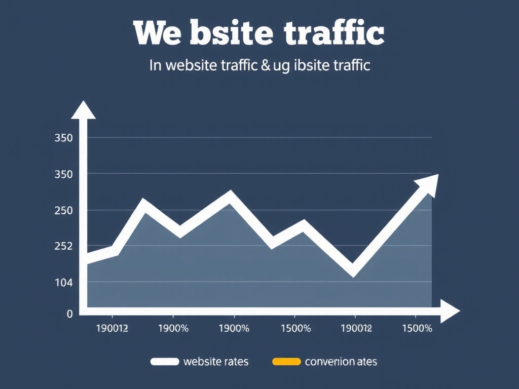 Graph showing significant increase in website traffic and conversion rates