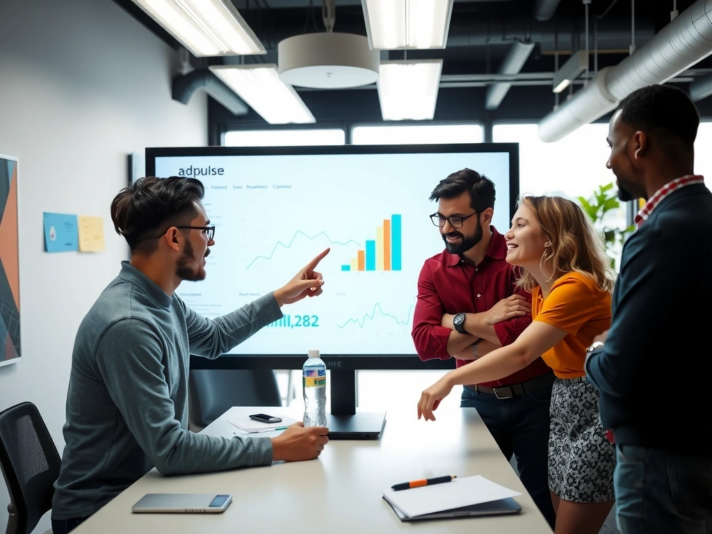 Adpulse team collaborating