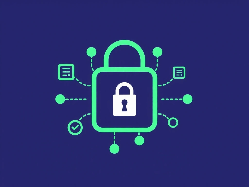 Digital privacy lock icon representing data security