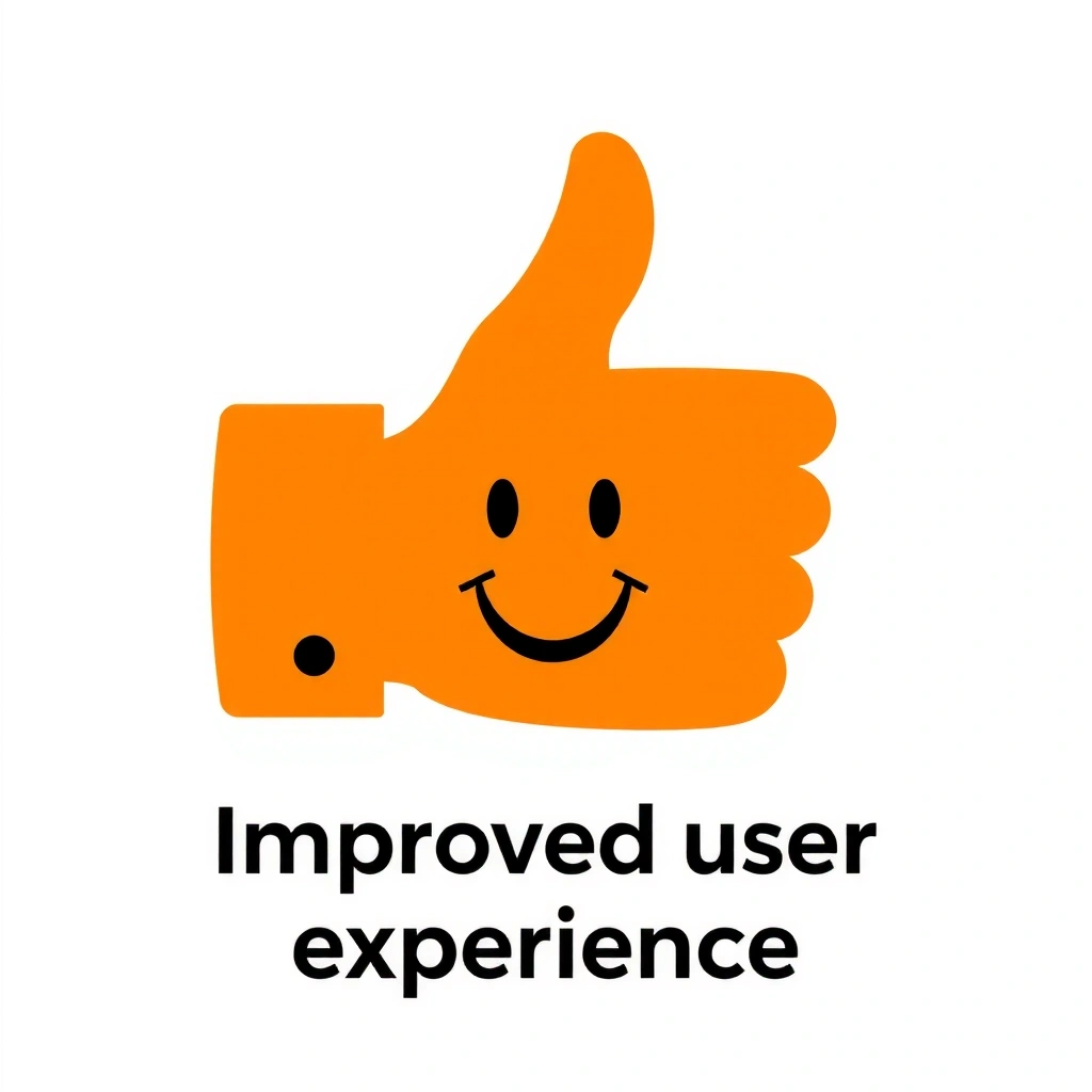 Smiling face icon for improved user experience